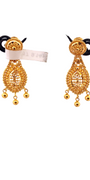 22K Gold Designer Hanging Earrings