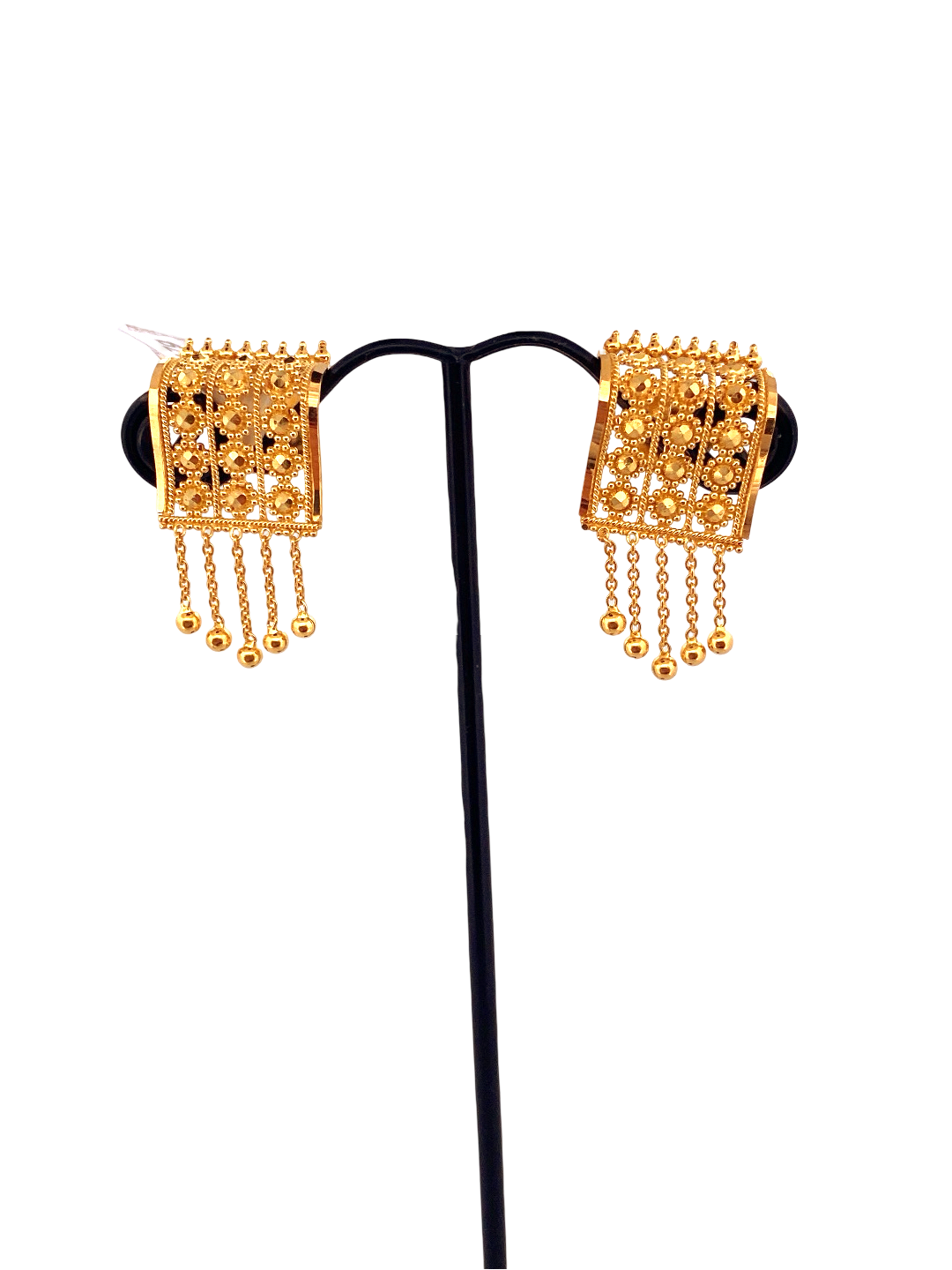 22K Gold Designer Ladies Stud Earrings