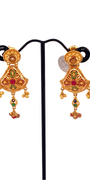 22K Gold Designer Hanging Earrings
