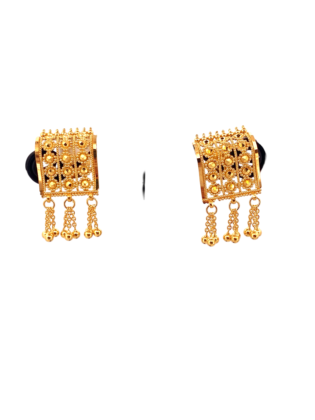 22K Gold Designer Ladies Stud Earrings