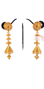 22K Gold Designer Hanging Earrings