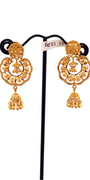 22K Gold Designer Hanging Earrings