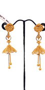 22K Gold Designer Hanging Earrings