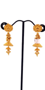 22K Gold Designer Hanging Earrings
