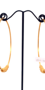 22K Gold Designer Hoop Earrings