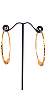 22K Gold Designer Hoop Earrings