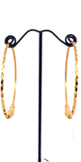 22K Gold Designer Hoop Earrings
