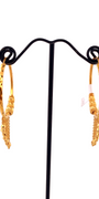 22K Gold Designer Hoop Earrings