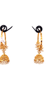 22K Gold Designer Hoop Earrings