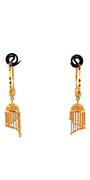 22K Gold Designer Hoop Earrings