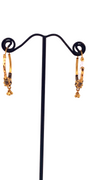 22K Gold Designer Hoop Earrings