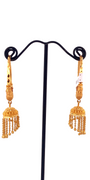 22K Gold Designer Hoop Earrings