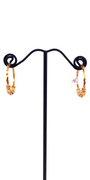 22K Gold Designer Hoop Earrings