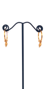 22K Gold Designer Hoop Earrings