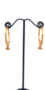 22K Gold Designer Hoop Earrings