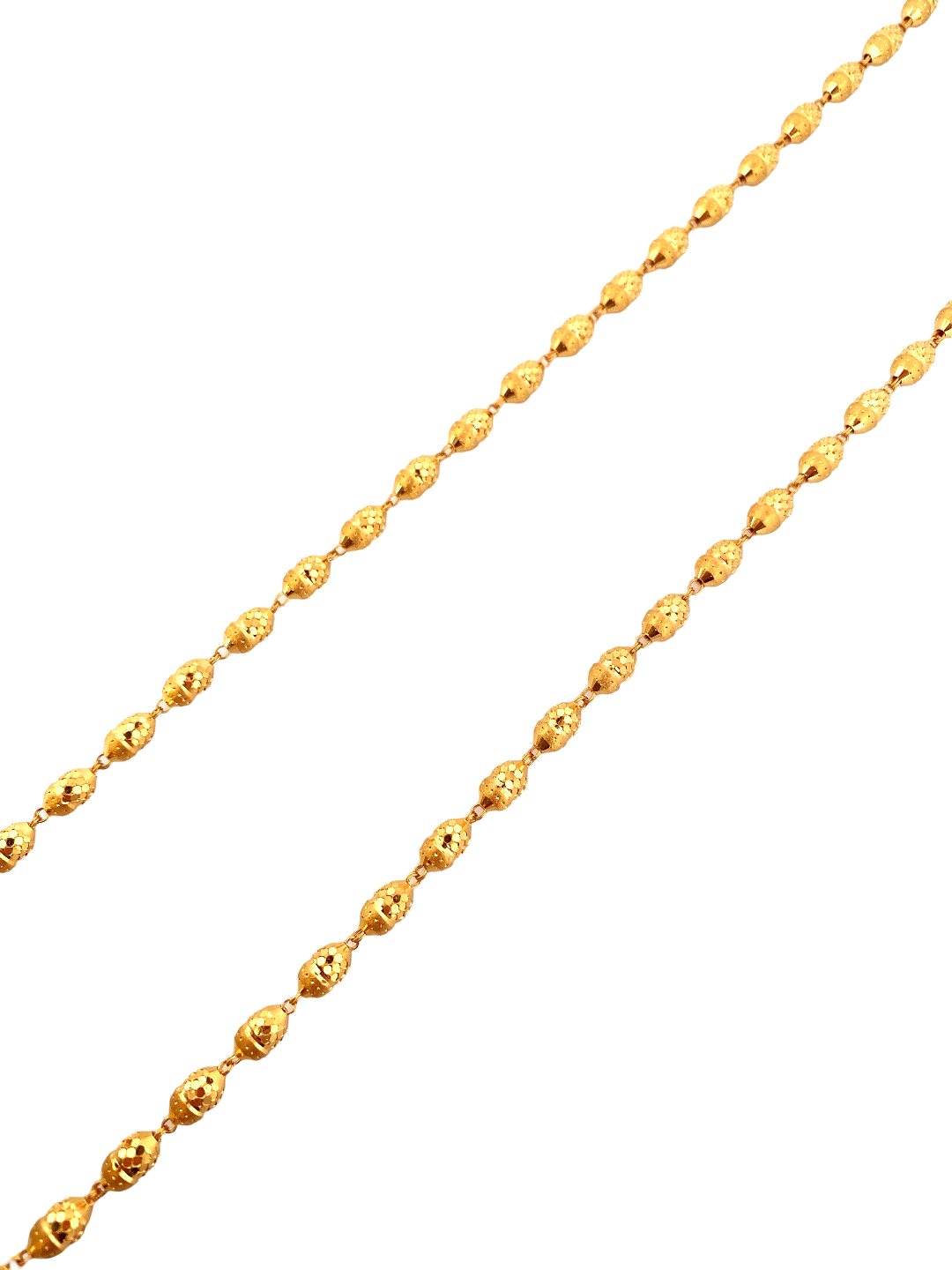 26'' 22K Gold Bead Designer Chain