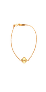 22K Gold Flower Designer Ladies Bracelet