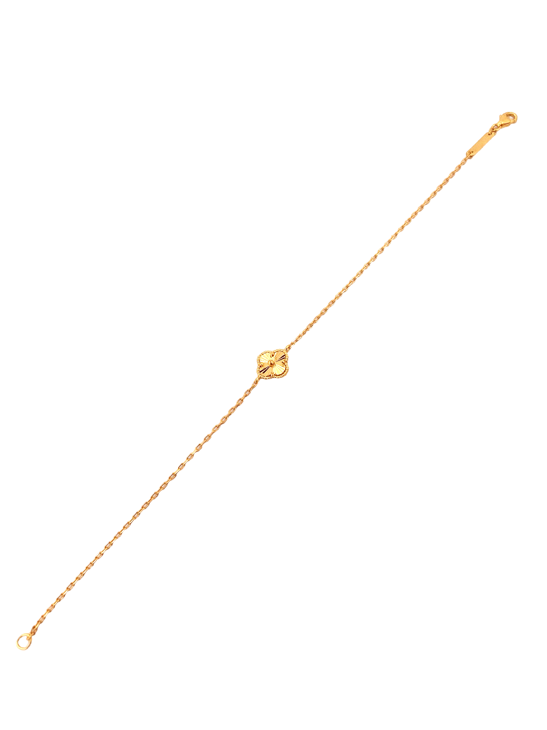 22K Gold Flower Designer Ladies Bracelet