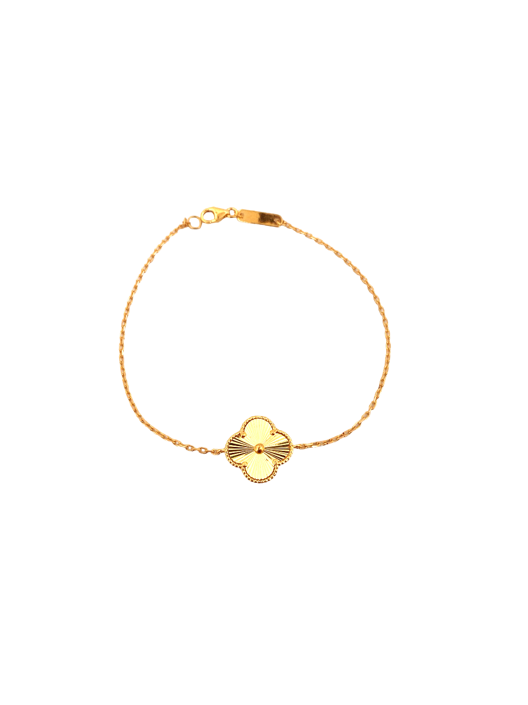 22K Gold Flower Designer Ladies Bracelet