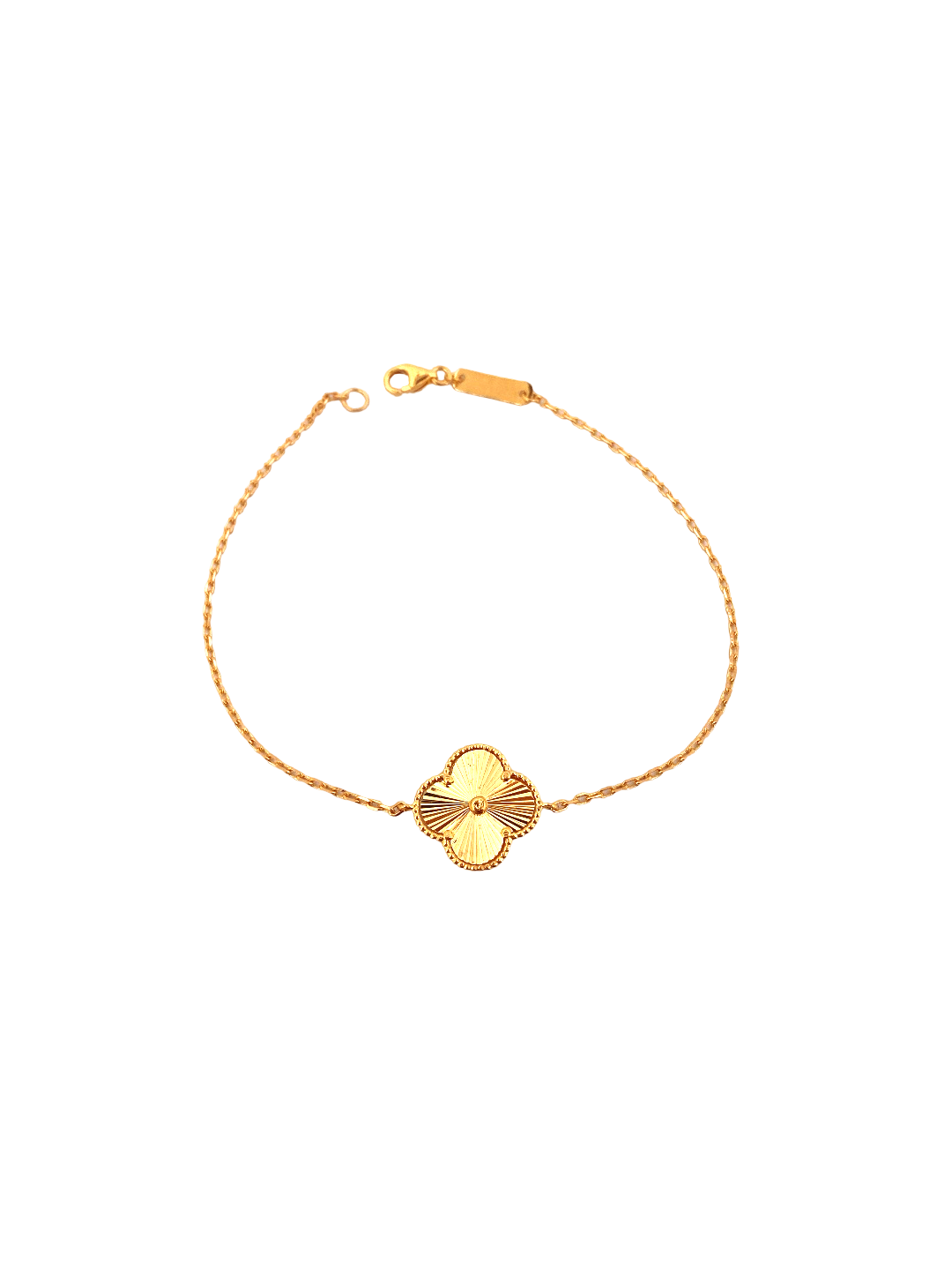 22K Gold Flower Designer Ladies Bracelet