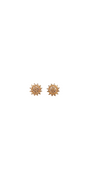 22K Gold CZ Designer Ladies Stud Earrings