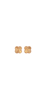 22K Gold Clover Designer Ladies Stud