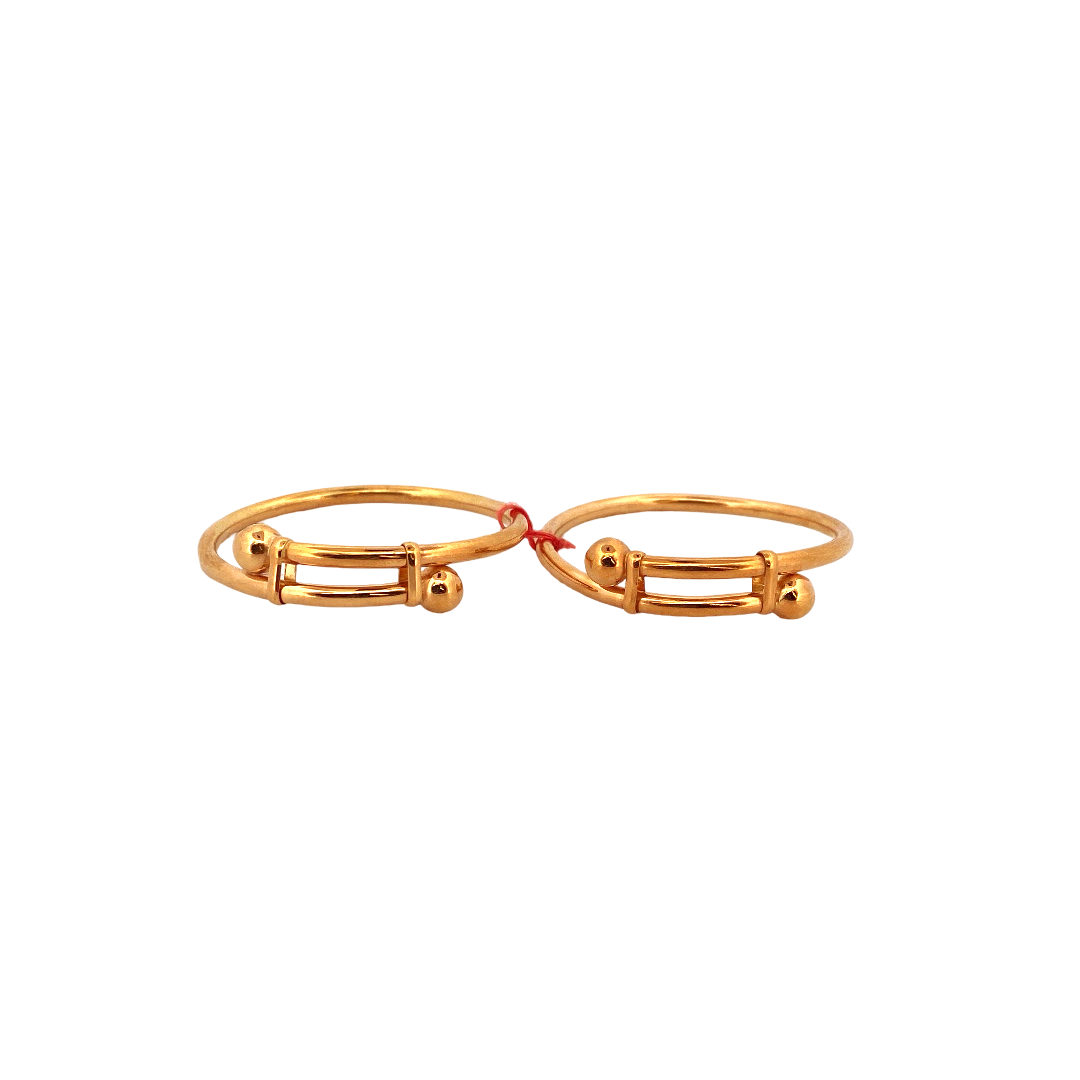 22K Gold 2 Pieces Set Of Baby Bangle