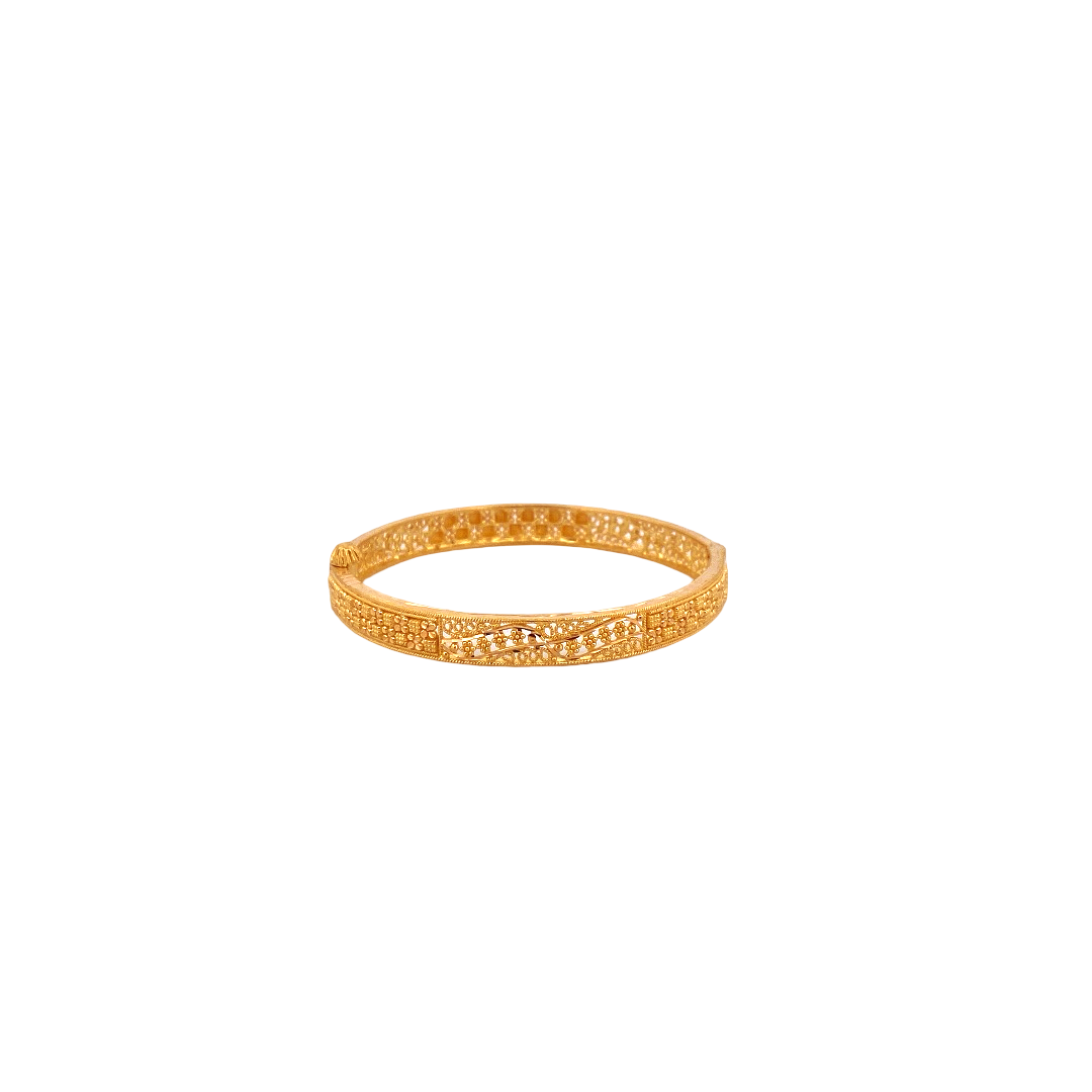 22K Gold Designer Baby Bangle