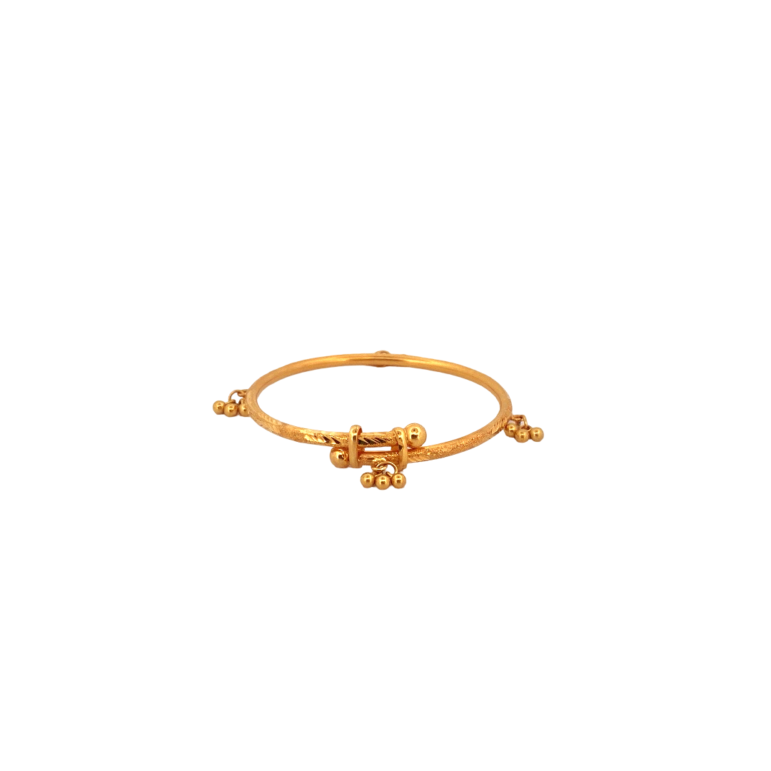 22K Gold Designer Baby Bangle