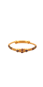 22K Gold Meena Designer Baby Bangle