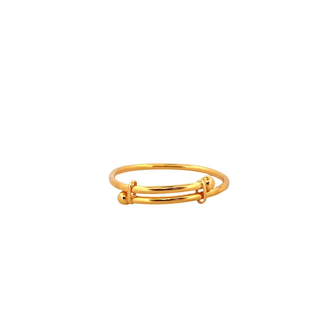 22K Gold Designer Baby Bangle