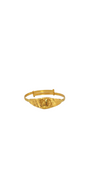 22K Gold Laser Cut Designer Baby Bangle