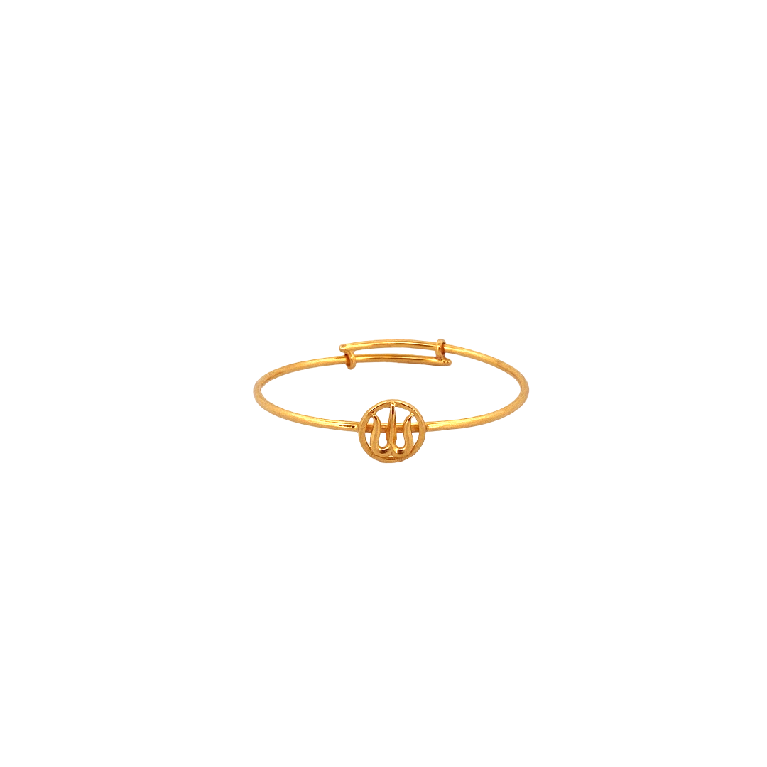 22K Gold Designer Baby Bangle