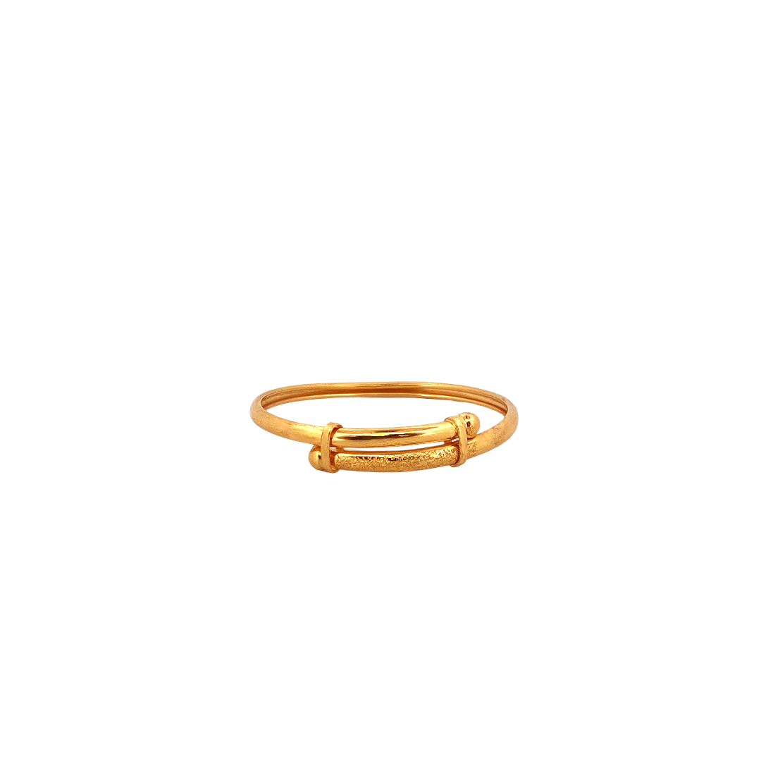 22K Gold Designer Baby Bangle