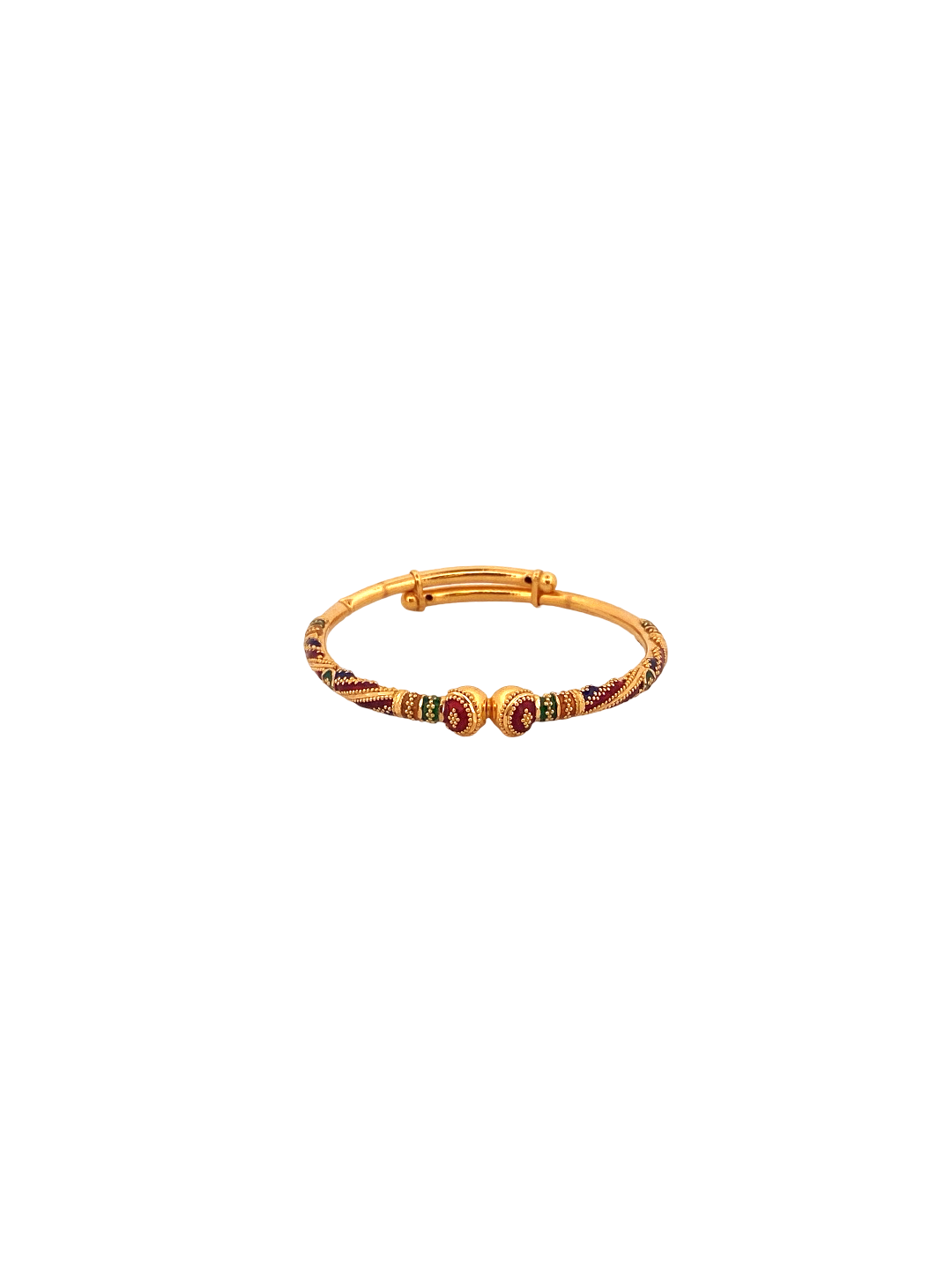 22K Gold Meena Designer Baby Bangle