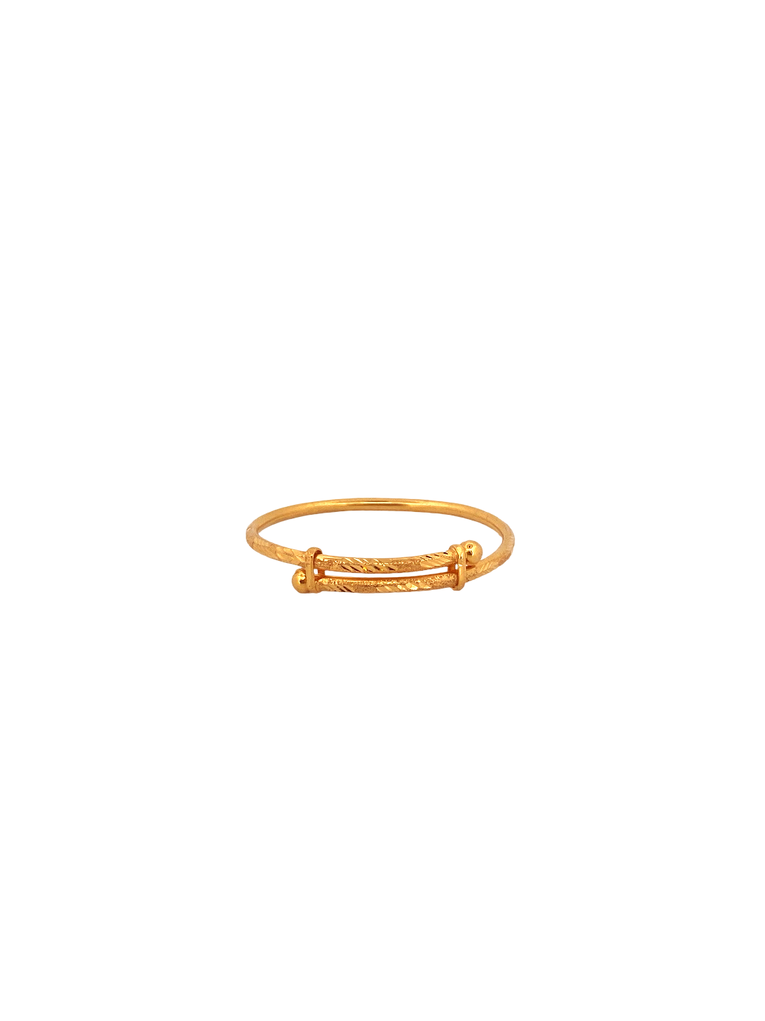 22K Gold Designer Baby Bangle