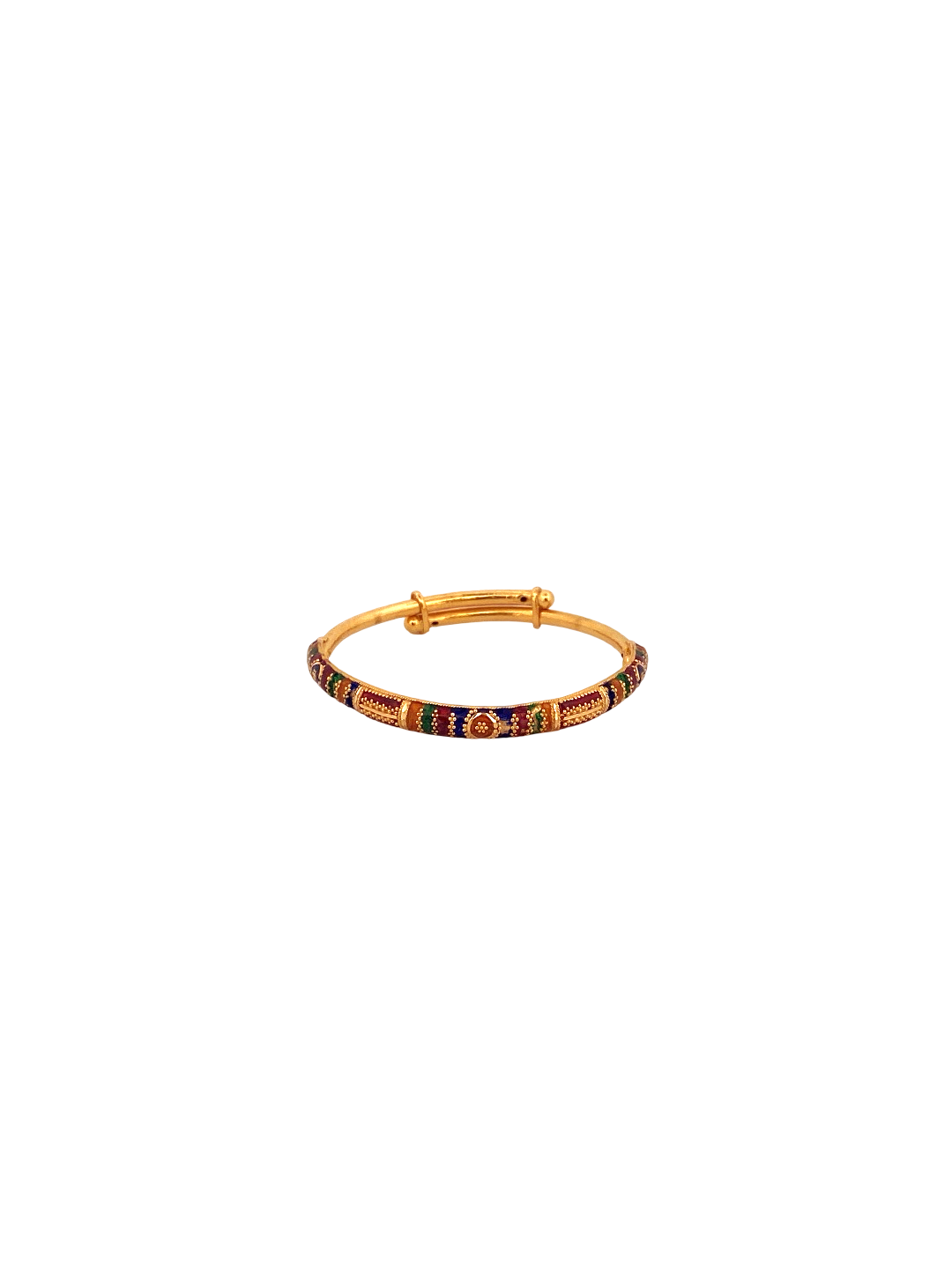 22K Gold Meena Designer Baby Bangle