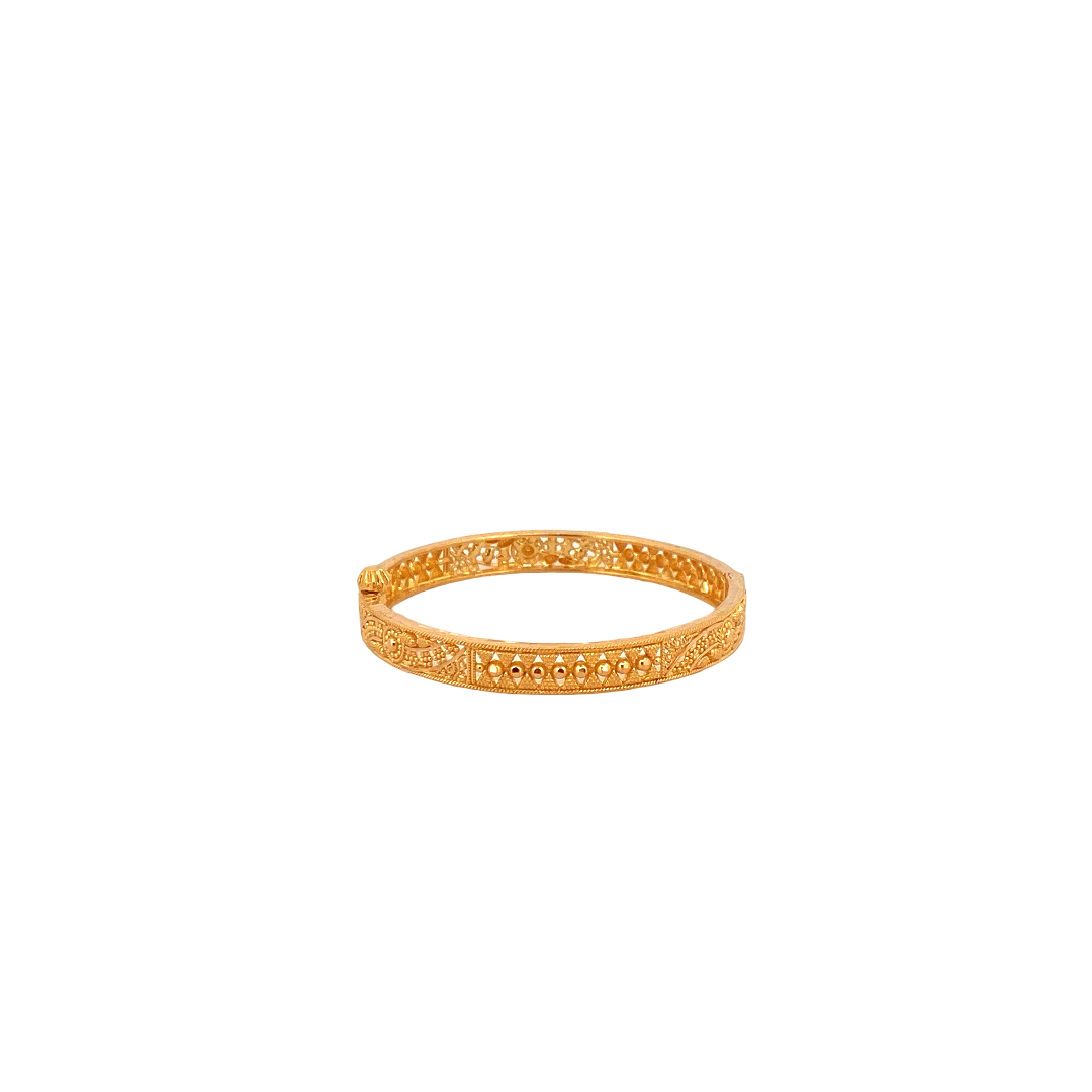 22K Gold Designer Baby Bangle