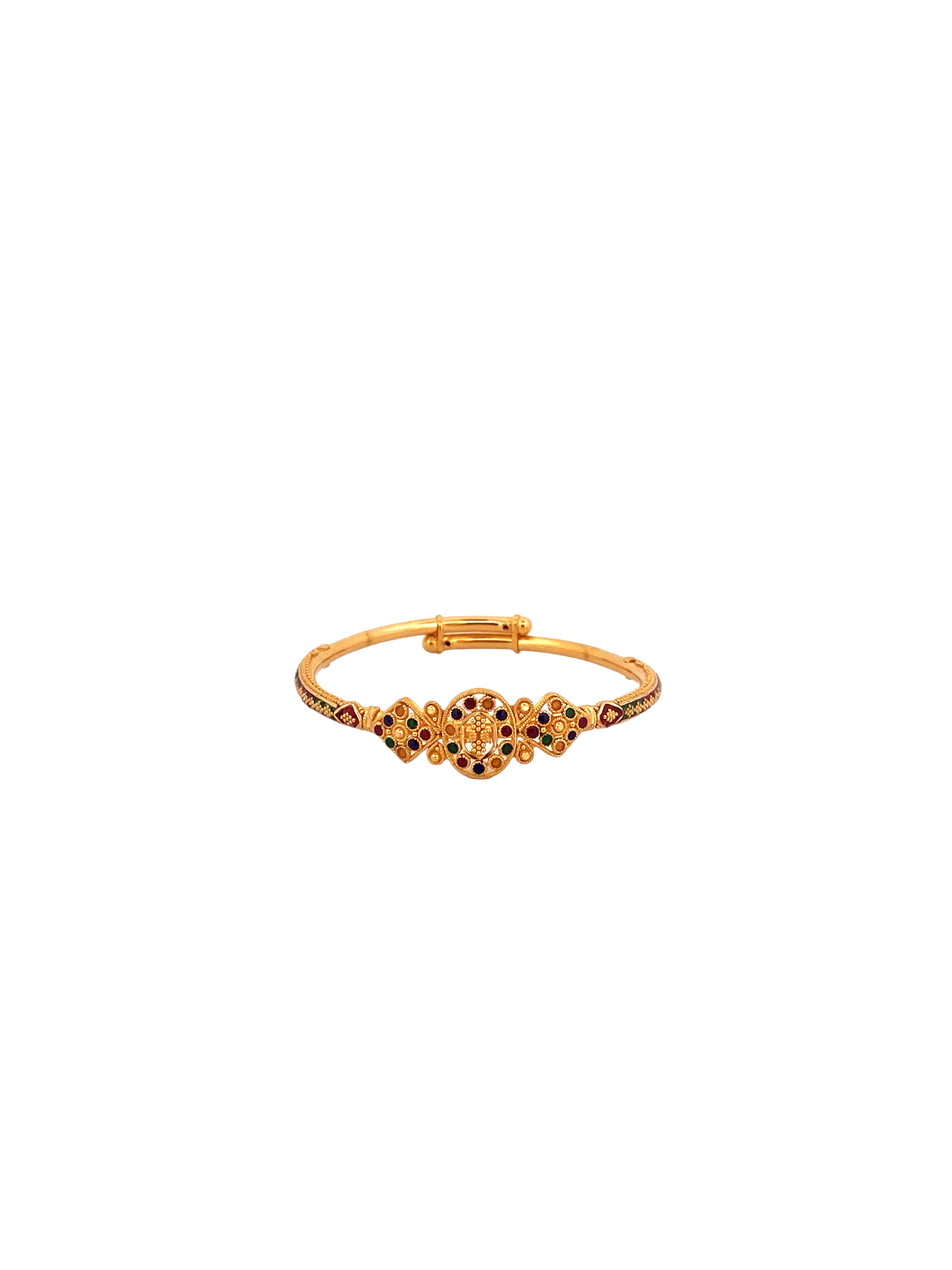 22K Gold Meena Designer Baby Bangle