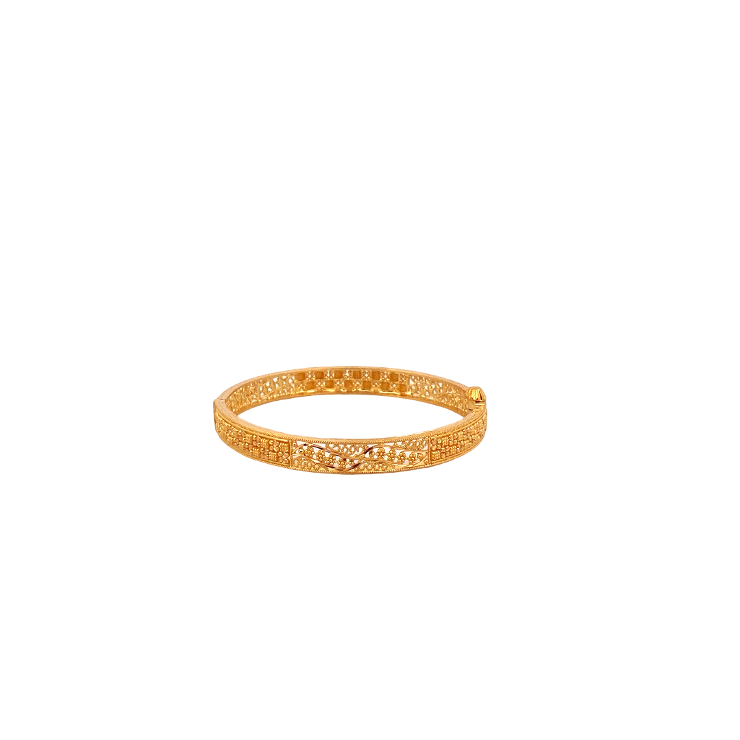 22K Gold Designer Baby Bangle