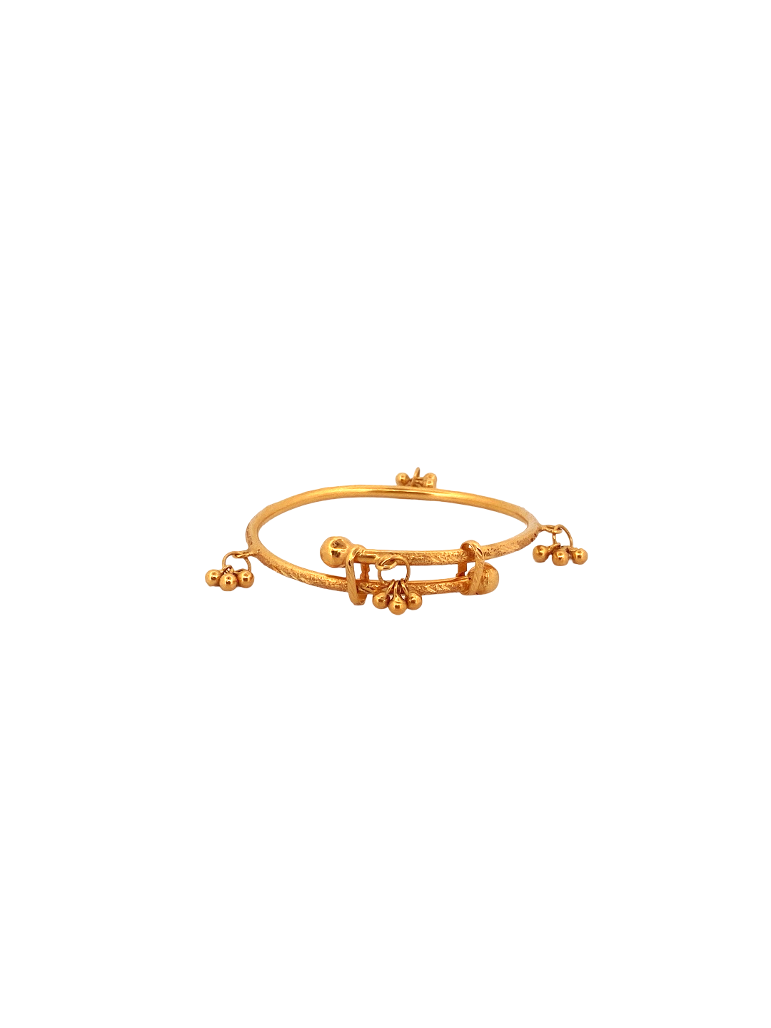 22K Gold Laser Cut Designer Baby Bangle