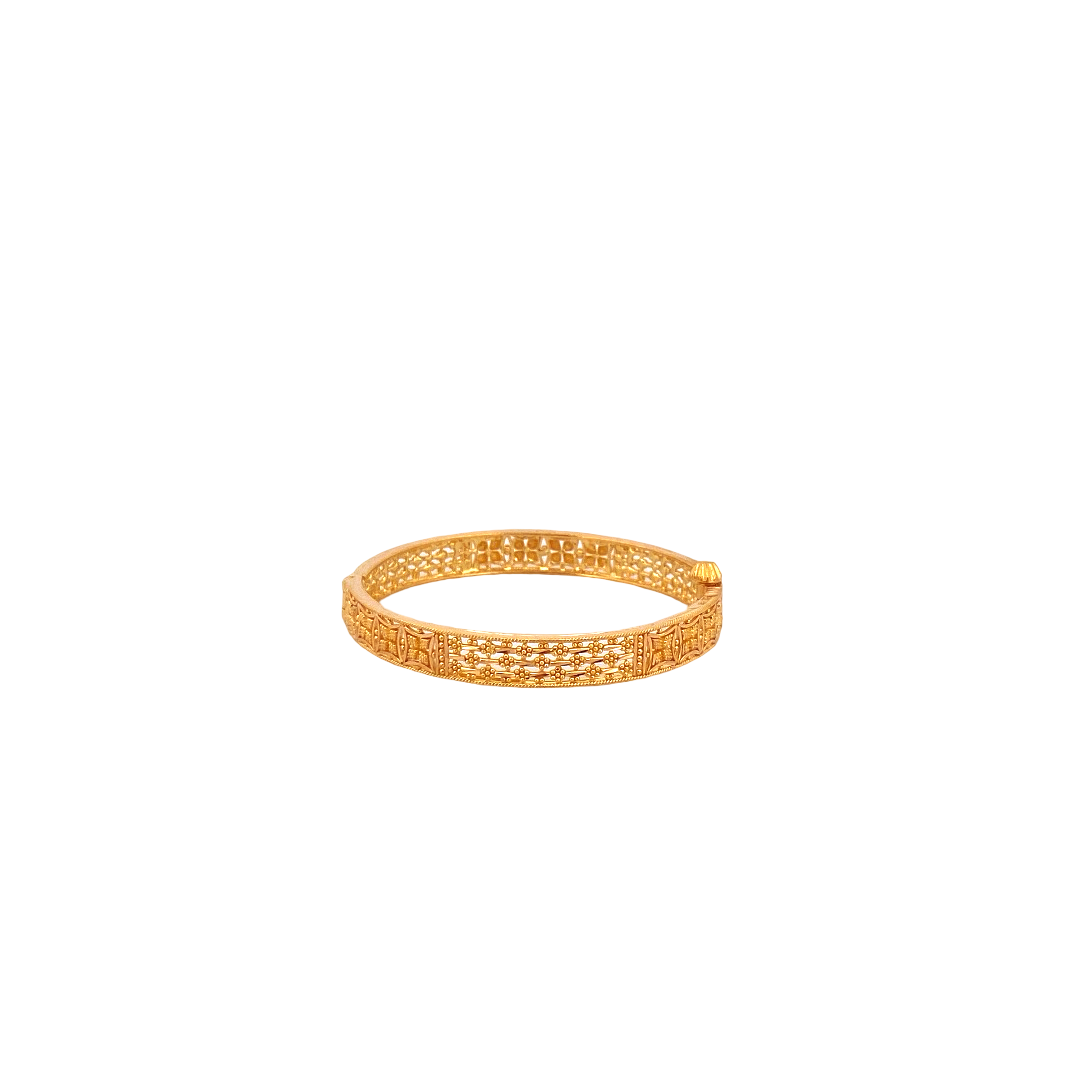 22K Gold Designer Baby Bangle