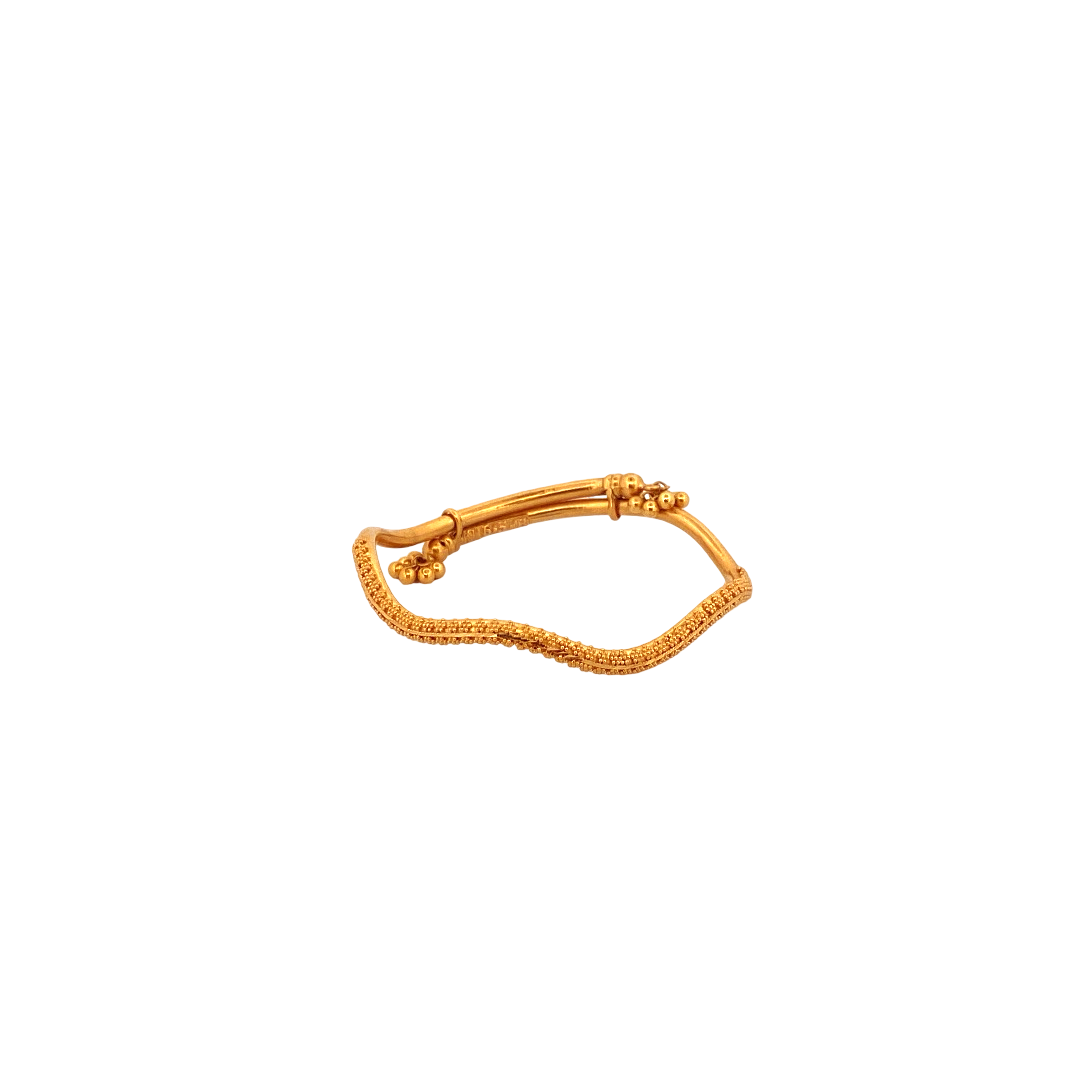 22K Gold Designer Baby Bangle