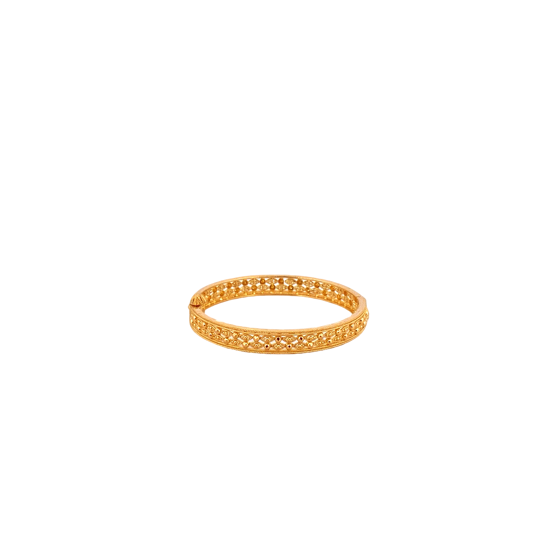 22K Gold Designer Baby Bangle