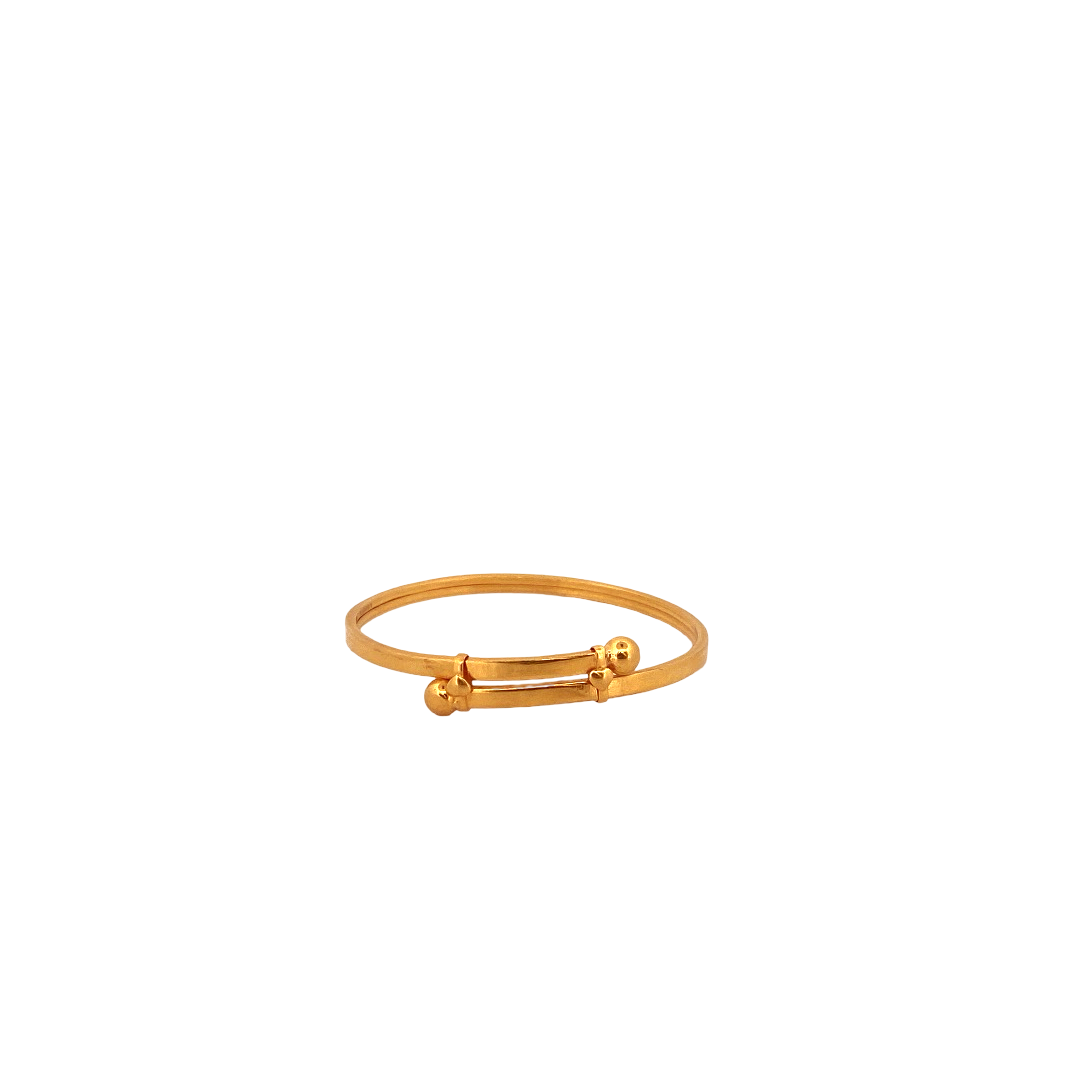 22K Gold Designer Baby Bangle