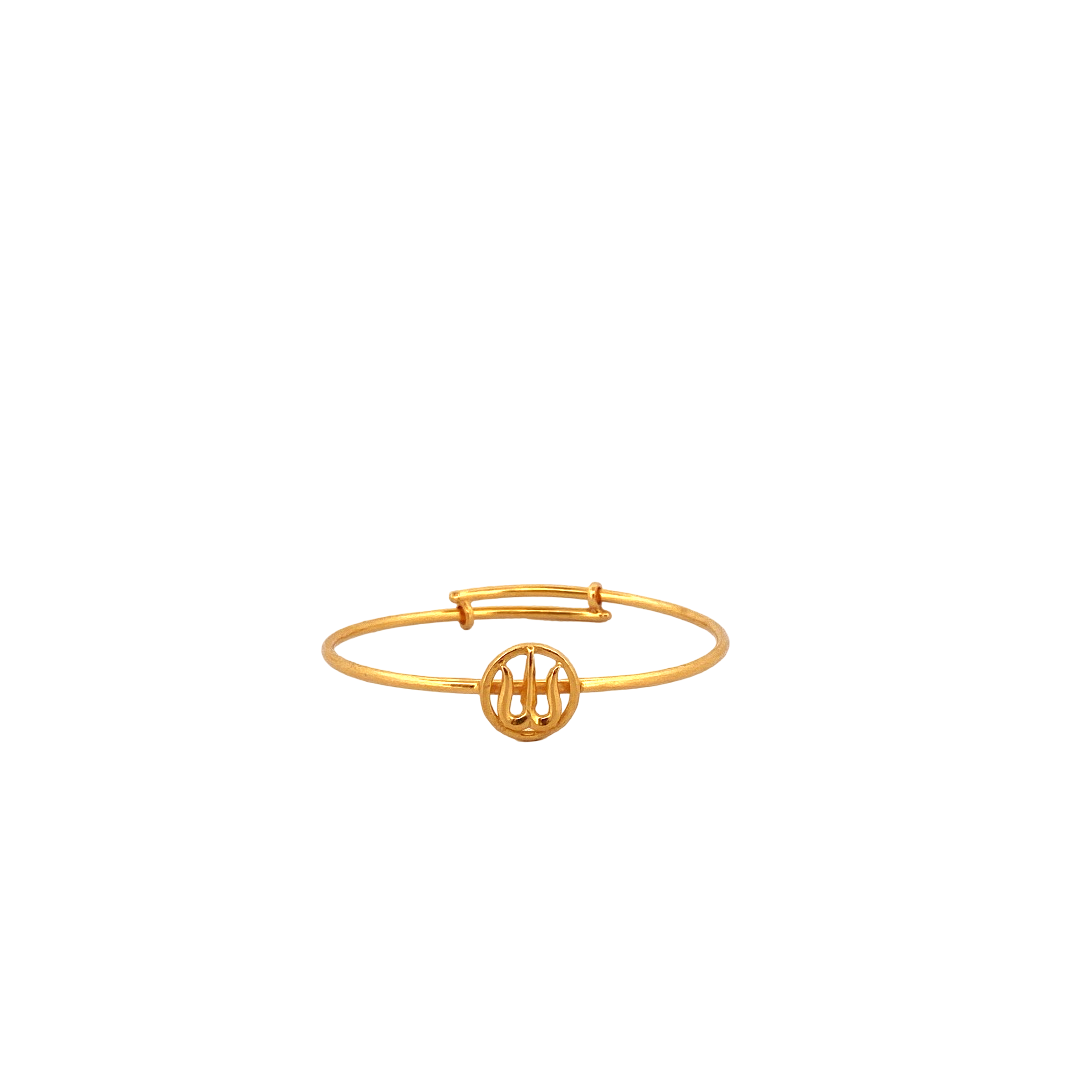 22K Gold Designer Baby Bangle