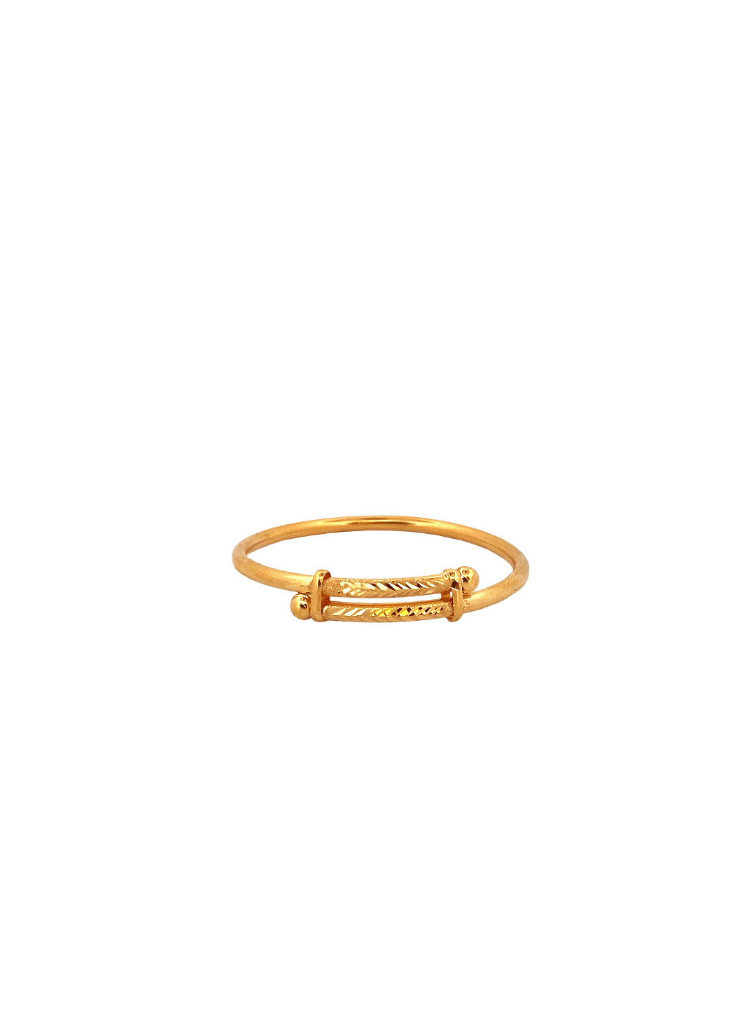 22K Gold Designer Baby Bangle