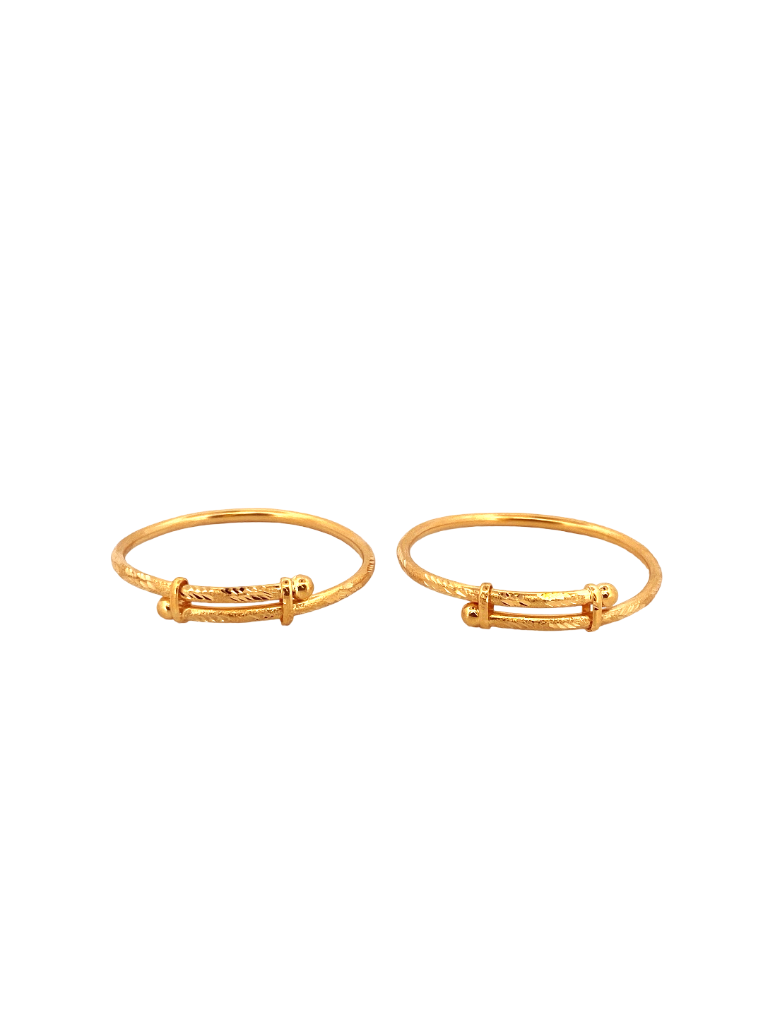 22K Gold Designer 2 Pieces Set Of Baby Bangle