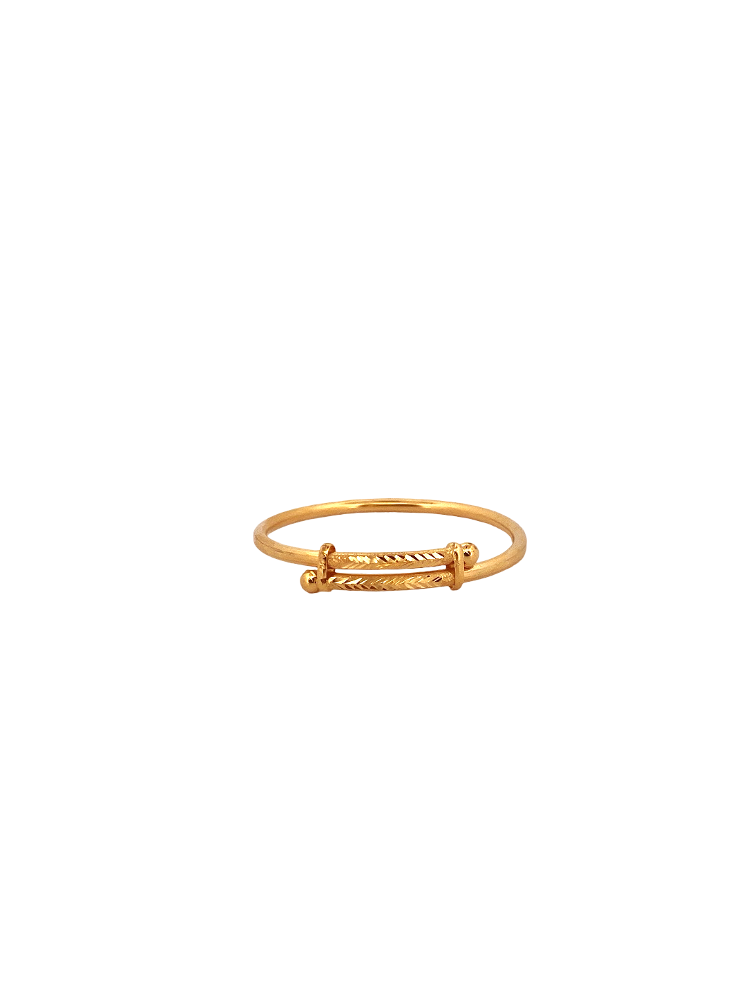 22K Gold Designer Baby Bangle