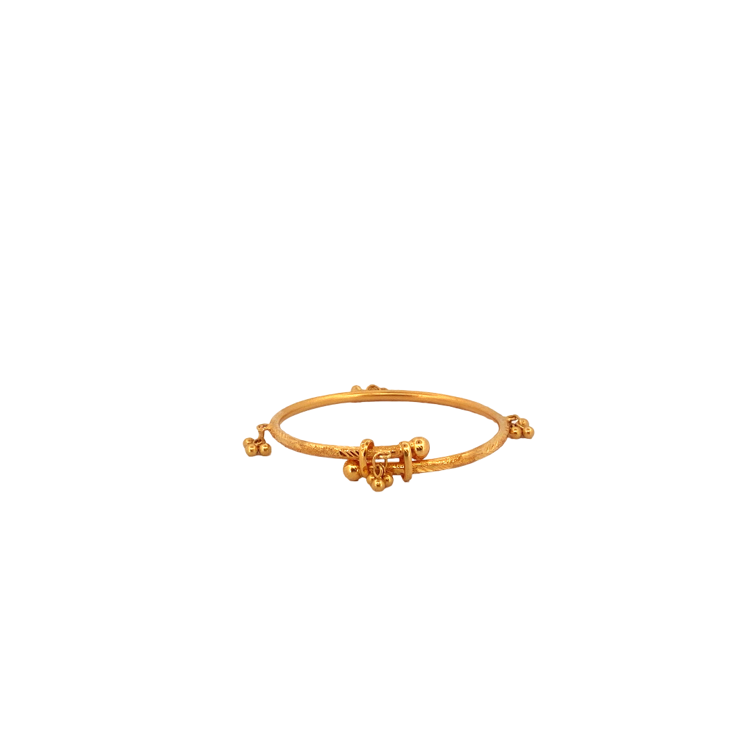 22K Gold Designer Baby Bangle